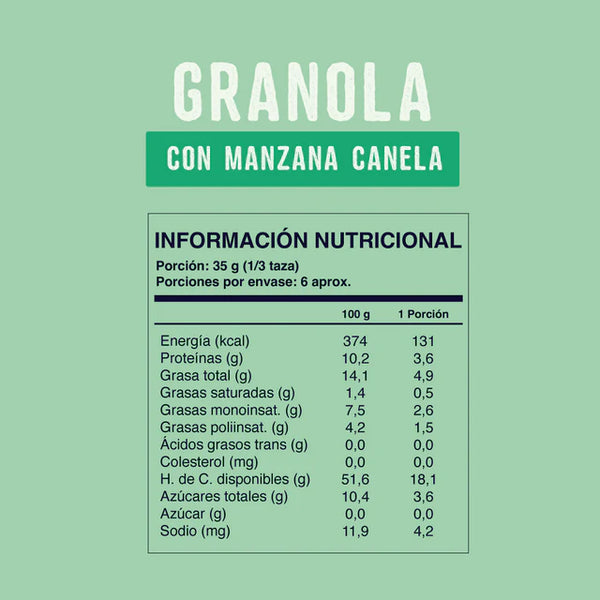 Granola Soul Manzana Canela (200 grs.)