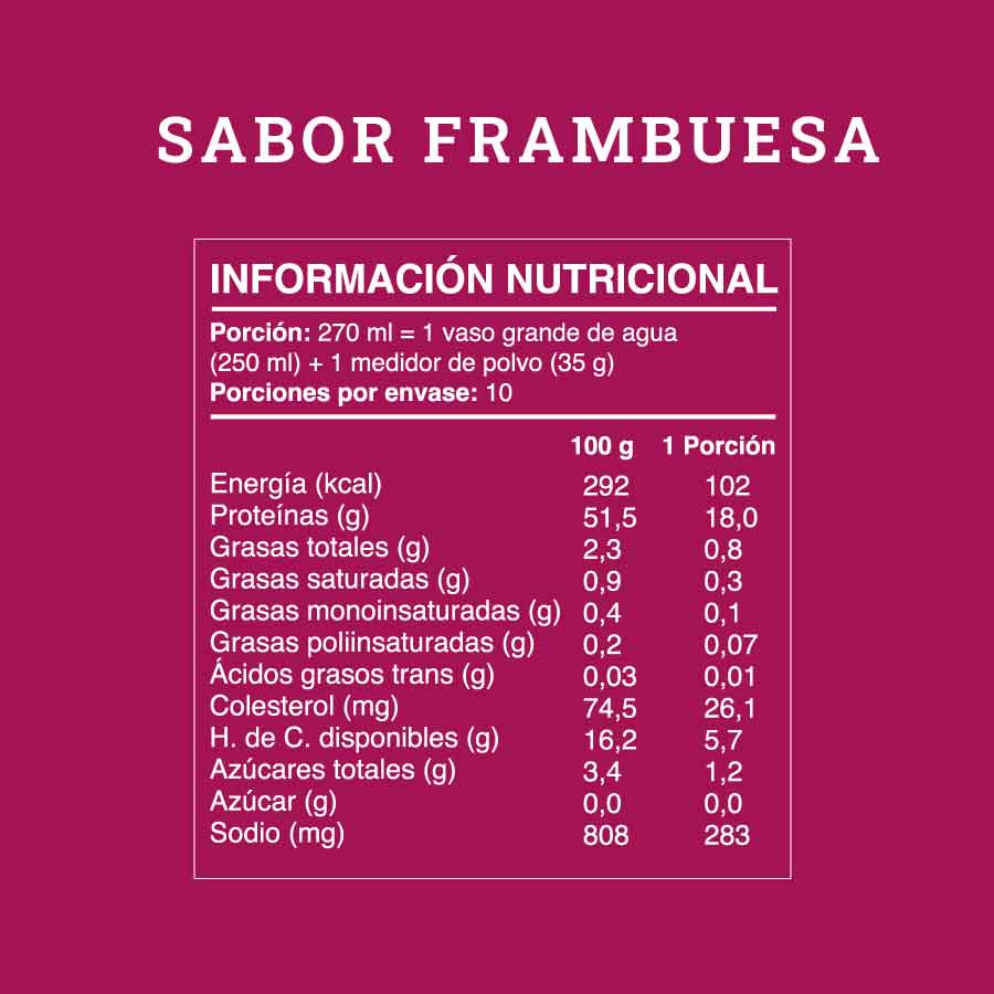 Shake en polvo sabor Frambuesa 350 g