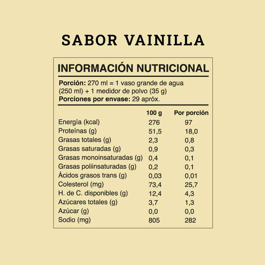 Shake en polvo sabor Vainilla 1 kg