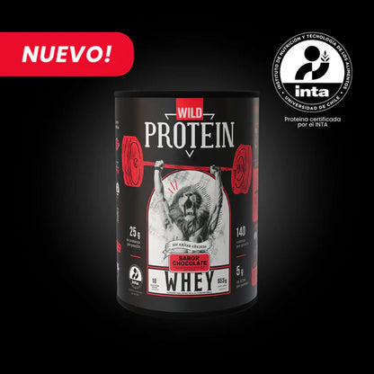 6 tarros Wild Protein Whey sabor Chocolate - (653 g) c/u