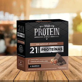 Wild Protein Pro Chocolate Avellana 4 uds