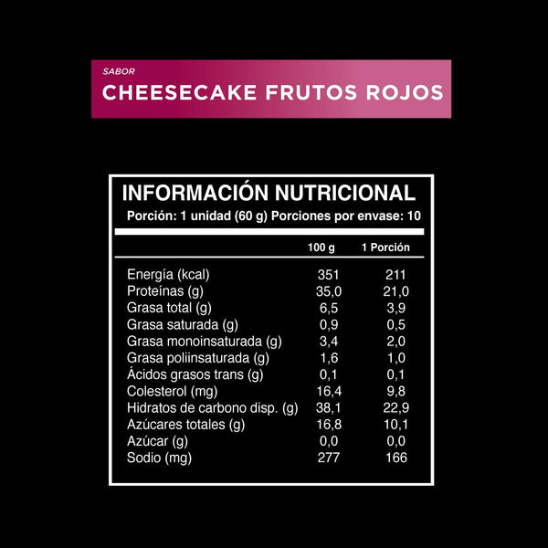 Barrita Wild Protein Pro Berries Cheesecake 10 u