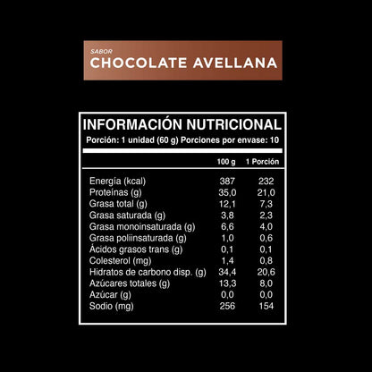 Barrita Wild Protein Pro Chocolate Avellana 10 u