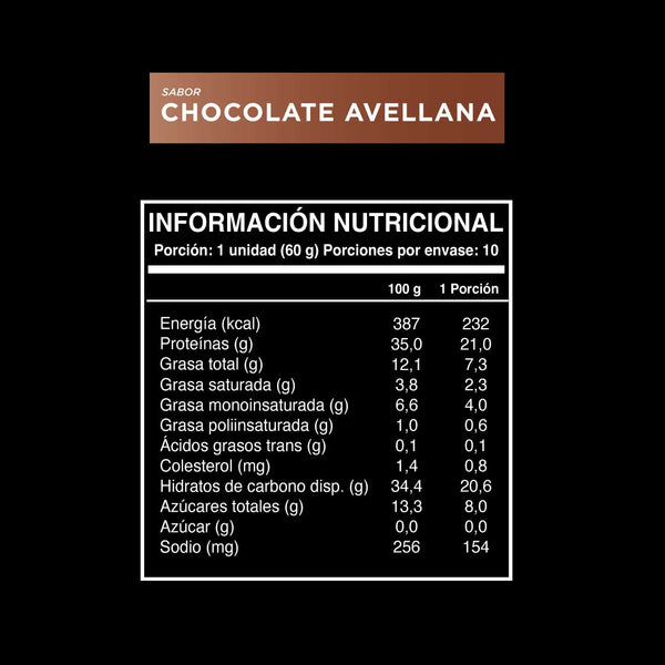 Barrita Wild Protein Pro Chocolate Avellana 10 u
