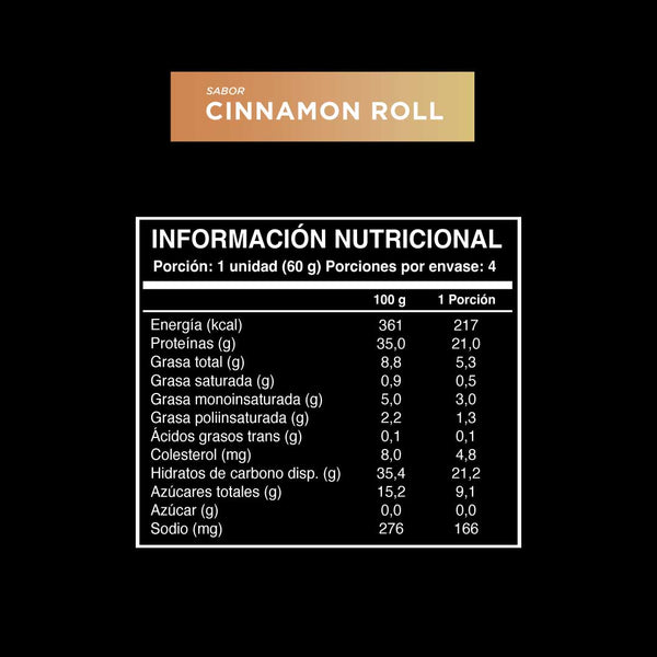 Barrita Wild Protein Pro Cinnamon Roll 4 u
