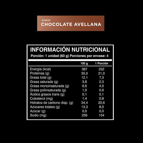 Barrita Wild Protein Pro Chocolate Avellana 4 u