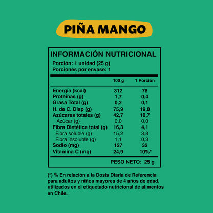 Frubar Barra de Fruta Mango Piña (5 unidades)