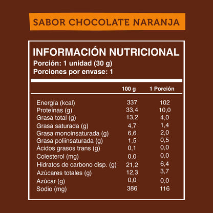 Barrita Wild Protein Mini Chocolate Naranja 24 u Wild Protein